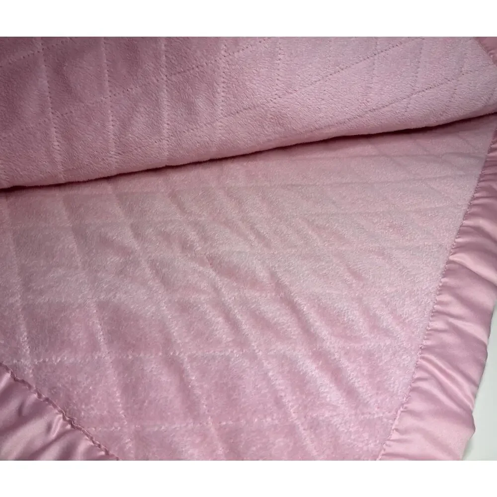 Carters Child of Mine Sweet Girl Butterfly Baby Blanket Pink Sherpa Satin Trim